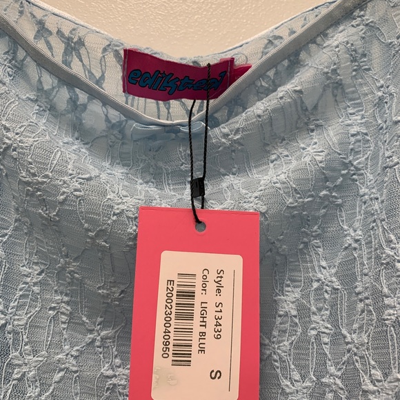 NWT Edikted star lace camisole top - light blue - Picture 5 of 5